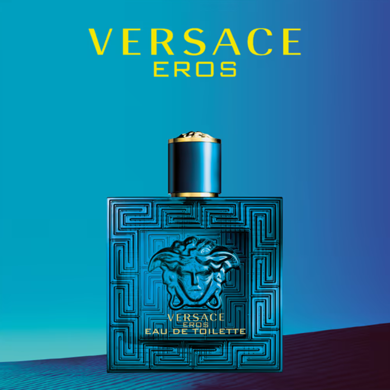 Versace Eros Men EDT 100ml + 10 ml + pouch  Limited Edition ,Versace Eros Men,Fragrance 100ml  , Travel Spray 10 ml  , Versace Sport Washbag For Man ,Versace Eros EDT ,versace eros หอมไหม ,น้ำหอม versace eros ของแท้ 